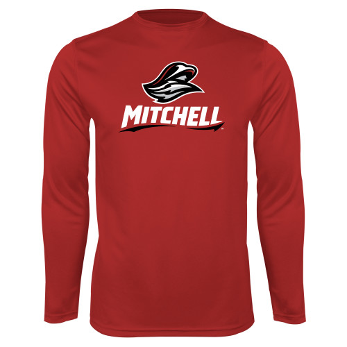  Red Performance Long Sleeve Shirt - Mitchell W Mariner