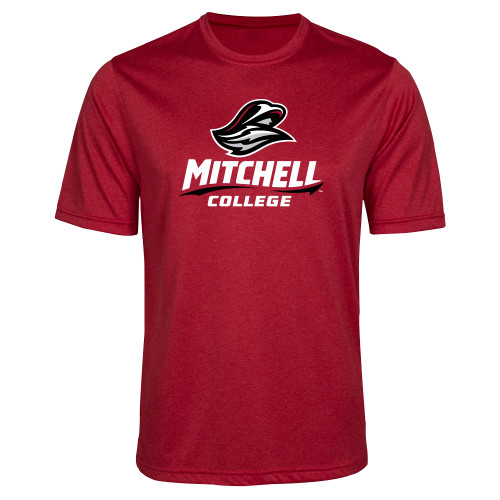  Red Heather Performance Contender Tee - Primary Athletics Mark