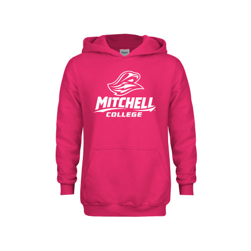  Youth Hot Pink Fleece Hoodie - Primary Athletics Mark