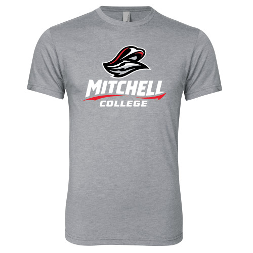  Next Level Heather Grey Triblend Tee - Primary Athletics Mark