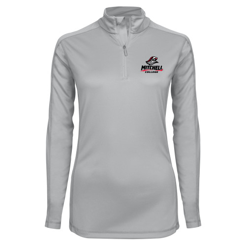  Syntrel Womens Platinum Interlock 1/4 Zip - Primary Athletics Mark