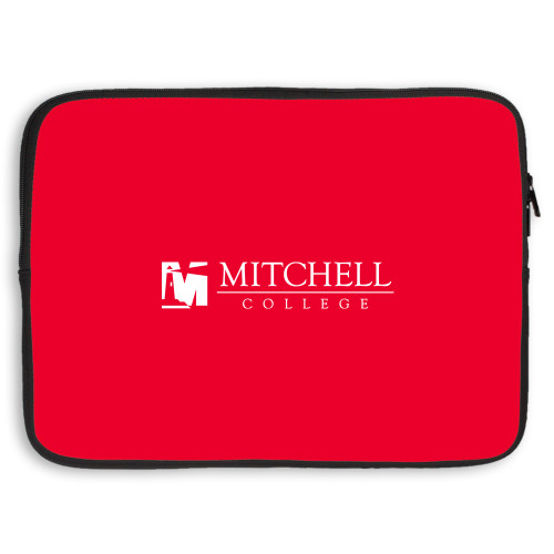  15 inch Neoprene Laptop Sleeve - Mitchell College Horizontal Logo