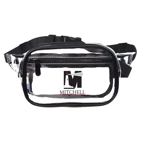 Clear Fanny Pack - Mitchell College Vertical Logo