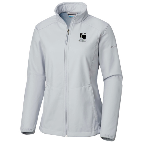  Columbia Womens Kruser Ridge White Jacket - Mitchell College Vertical Logo