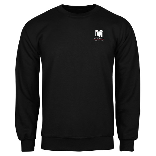 Black Fleece Crew - Mitchell College Vertical Logo