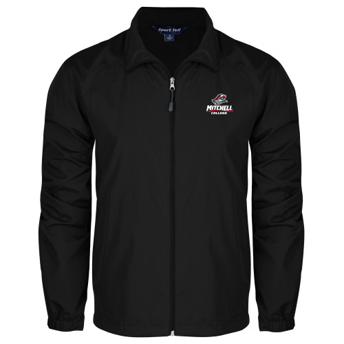  Black Full Zip Wind Jacket - Primary Athletics Mark