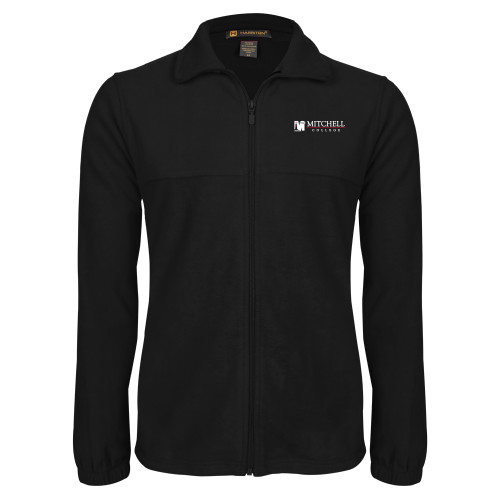  Black Fleece Full Zip Jacket - Mitchell College Horizontal Logo