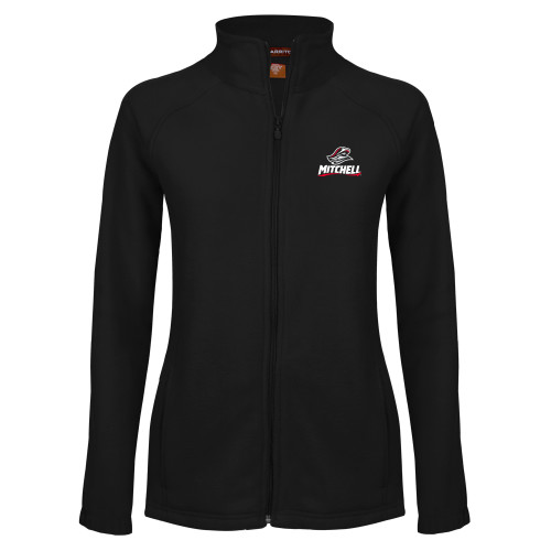 Womens Black Fleece Full Zip Jacket - Mitchell W Mariner