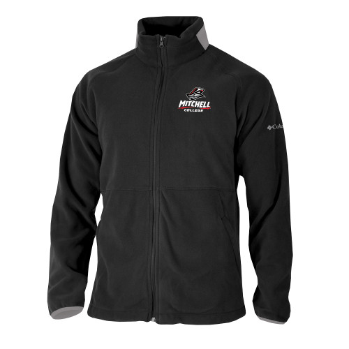  Columbia Black Everest Ridge Fleece Full Zip Jacket - Primary Athletics Mark
