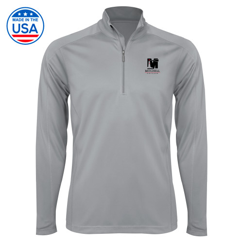 Syntrel Platinum Interlock 1/4 Zip - Mitchell College Vertical Logo