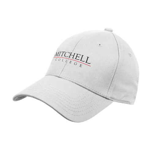  White Structured Adjustable Pro Style Hat - Wordmark