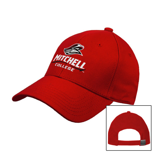 Red Structured Adjustable Pro Style Hat - Primary Athletics Mark