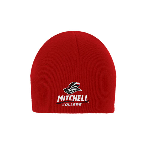  Red Knit Beanie - Primary Athletics Mark