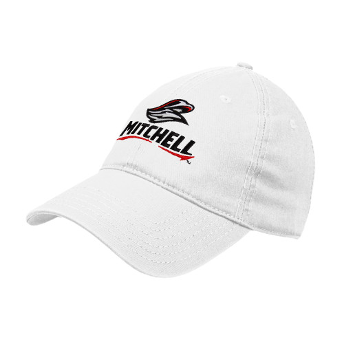  White Unstructured Adjustable Low Profile Hat - Mitchell W Mariner