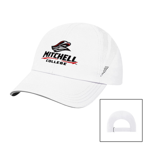  Womens White Performance Cap - Primary Athletics Mark