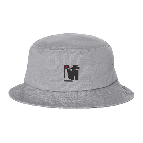 Sportsman Grey Bucket Hat - Wordmark