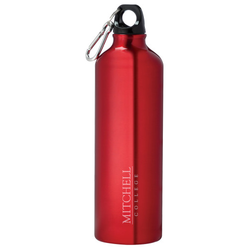  Venture Aluminum Red Bike Bottle 26oz - Wordmark Engraved