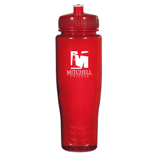  Spectrum Red Sport Bottle 28oz - Mitchell College Vertical Logo