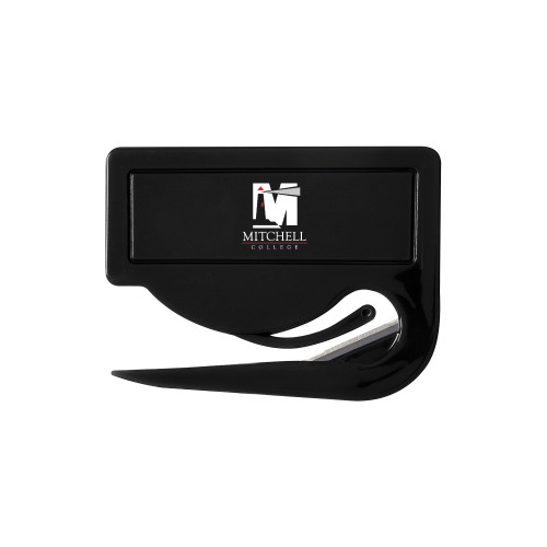  Black Letter Opener - Mitchell College Vertical Logo