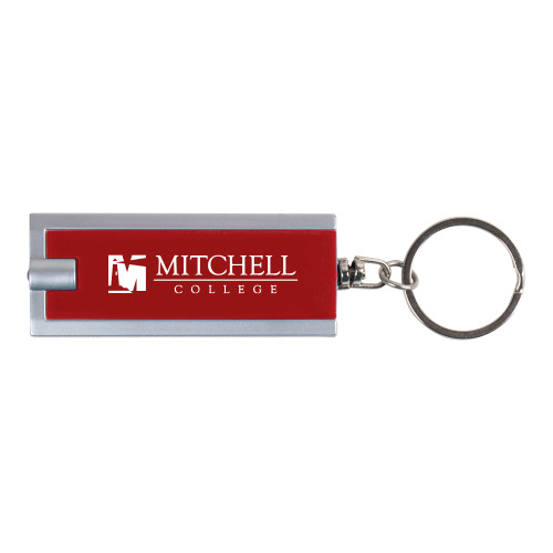  Turbo Red Flashlight Key Holder - Mitchell College Horizontal Logo