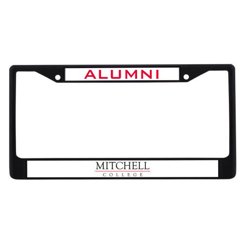  Alumni Metal License Plate Frame in Black - Wordmark