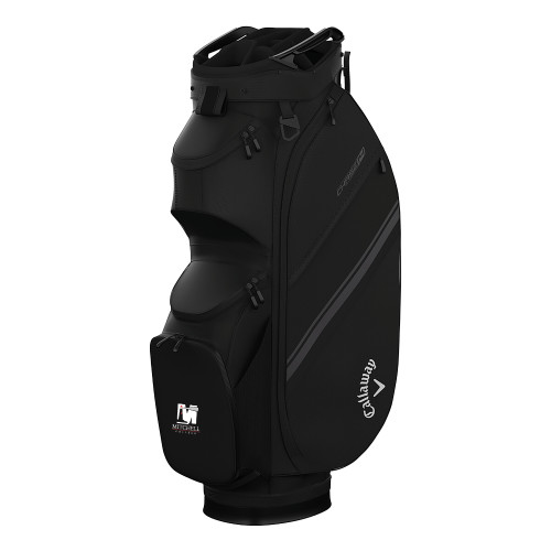 Callaway Chase 14 Black Cart Golf Bag - Mitchell College Vertical Logo