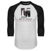 Thumbnail image for  White/Black Raglan Baseball T Shirt