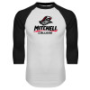 Thumbnail image for  White/Black Raglan Baseball T Shirt