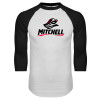 Thumbnail image for  White/Black Raglan Baseball T Shirt