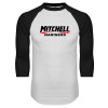 Thumbnail image for  White/Black Raglan Baseball T Shirt
