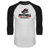 Thumbnail image for  White/Black Raglan Baseball T Shirt