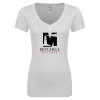 Thumbnail image for  Next Level Womens White Ideal V Tee