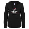 Thumbnail image for  ENZA Womens Black V Notch Raw Edge Fleece Hoodie