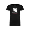 Thumbnail image for  Next Level Girls Black Fashion Fit T Shirt