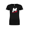 Thumbnail image for  Next Level Girls Black Fashion Fit T Shirt