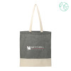 Thumbnail image for  Split Recycled Black Cotton Twill Convention Tote