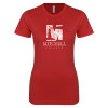 Thumbnail image for  Next Level Womens Red Boyfriend Tee