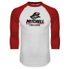 Thumbnail image for  White/Red Raglan Baseball T Shirt