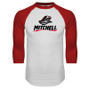 Thumbnail image for  White/Red Raglan Baseball T Shirt