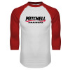 Thumbnail image for  White/Red Raglan Baseball T Shirt
