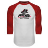 Thumbnail image for  White/Red Raglan Baseball T Shirt