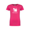 Thumbnail image for  Next Level Girls Fuchsia Fashion Fit T Shirt