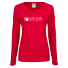 Thumbnail image for  Womens Red Long Sleeve V Neck Tee