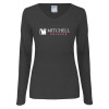 Thumbnail image for  Womens Dark Heather Long Sleeve V Neck Tee 