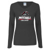 Thumbnail image for  Womens Dark Heather Long Sleeve V Neck Tee 