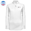 Thumbnail image for  Syntrel Womens White Interlock 1/4 Zip