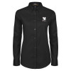 Thumbnail image for  Womens Black Twill Button Down Long Sleeve 