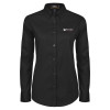 Thumbnail image for  Womens Black Twill Button Down Long Sleeve 