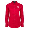 Thumbnail image for  Womens Red Twill Button Down Long Sleeve 
