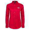 Thumbnail image for  Womens Red Twill Button Down Long Sleeve 